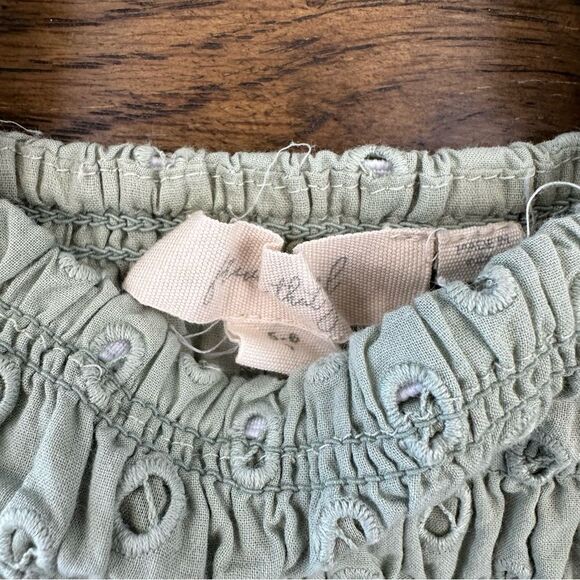 Anthropologie Girls Green Eyelet Top - Picture 2 of 4